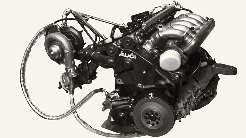 Klein und „böse“: Der Fünfzylinder-Turbo des IMSA GTO holte seine 720 PS aus gerade einmal 2,2 Litern Hubraum. (Audi)