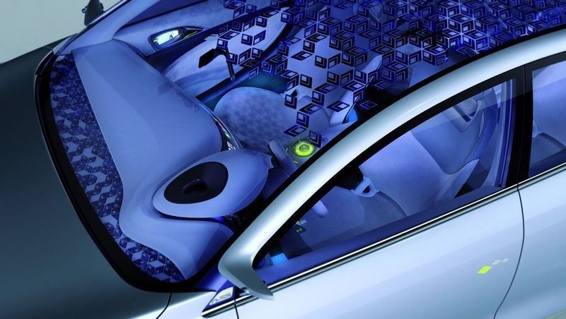 Solarzellen an der Außenhaut sollen bei den Renault-Elektrofahrzeugen zum Beispiel die Energie für die Innenraumklimatisierung im Sommer liefern. (Archiv: Vogel Business Media)