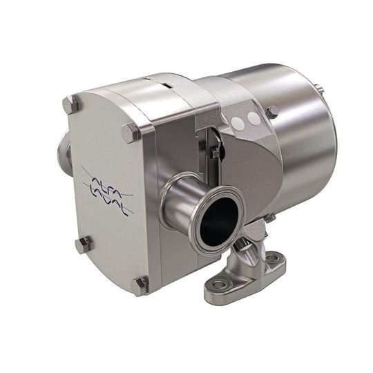 Die Drehkolbenpumpe Opti Lobe gewährleistet hygienische Prozesse.(Bild:  Alfa Laval)