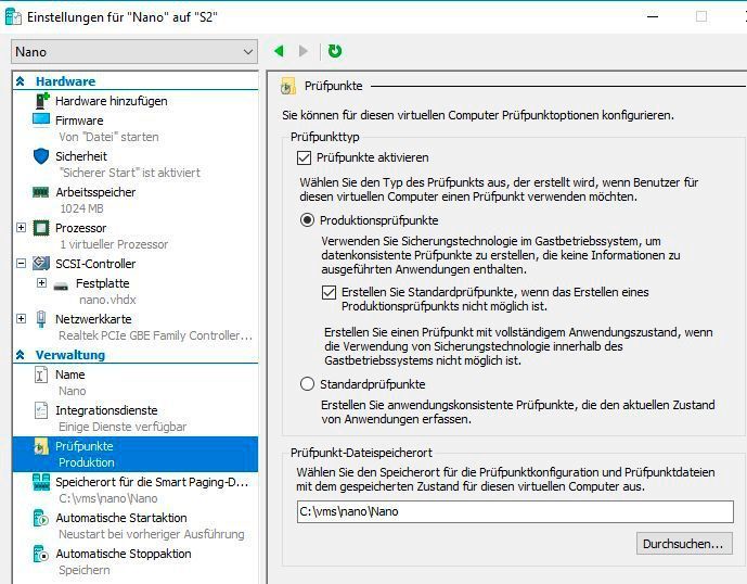 Linux-VMs können nun ebenfalls die neuen Produktionsprüfpunkte nutzen. (Joos / Microsoft)