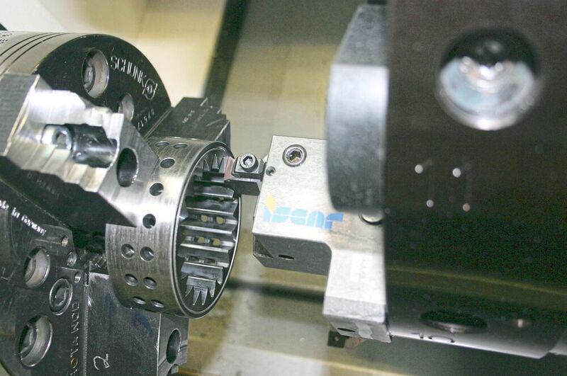 Innen verzahnte Getriebebauteile lassen sich mit CBN-Werkzeugen nach dem Härten produktiv drallfrei bearbeiten. (Iscar)