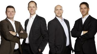 Das Also-Management (von links): Reiner Schwitzki, Matthias Lorz, Stefan Klinglmair und Heino Deubner. (Bild: Also)