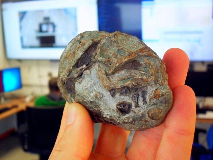Egg photographed in the control room of the ESRF in France (Source: Professor Julien Benoit)
