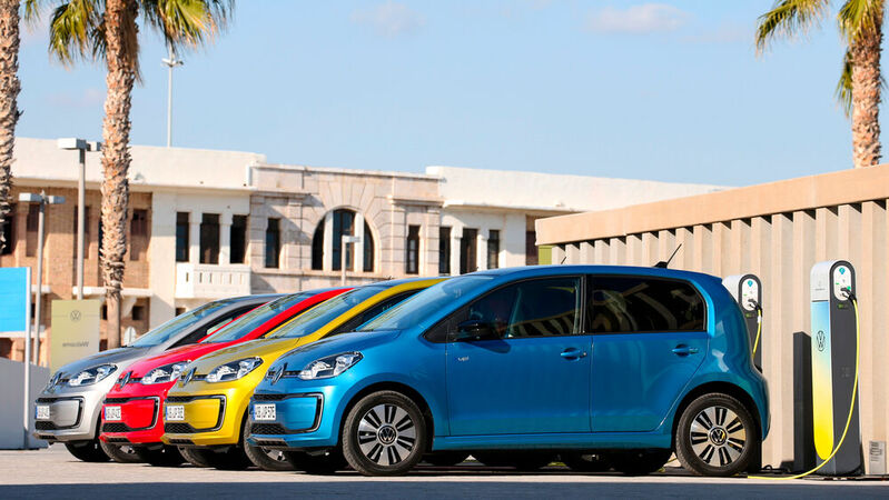 Volkswagens E-Up war im April das meistzugelassene Elektroauto in Deutschland.