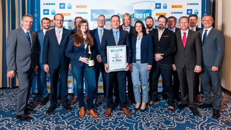 Auf Platz zwei des Service Awards 2015 in der Kategorie Nfz: das Serviceteam der BTS GmbH in Dortmund. (Bild: Stefan Bausewein)