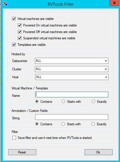 Die RV-Tools lassen sich in der Ansicht sich umfassend filtern.(Bild:  Thomas Joos/ Roboware)