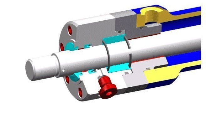 Servofloat-Qualität  mit der patentierten Ringspaltdichtung für reibungsarme Zylinderbewegungen. Die zulässige Kolbengeschwindigkeit beträgt maximal 2 m/s. (Archiv: Vogel Business Media)