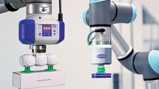 Großer und kleiner Bruder: Die beiden elektrischen Vakuum-Erzeuger ECBPI und ECBPM wurden speziell für mobile Robotik entwickelt.  (J. Schmalz GmbH)