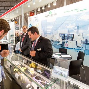 Der Swiss Pavilion auf der Medtec Europe.