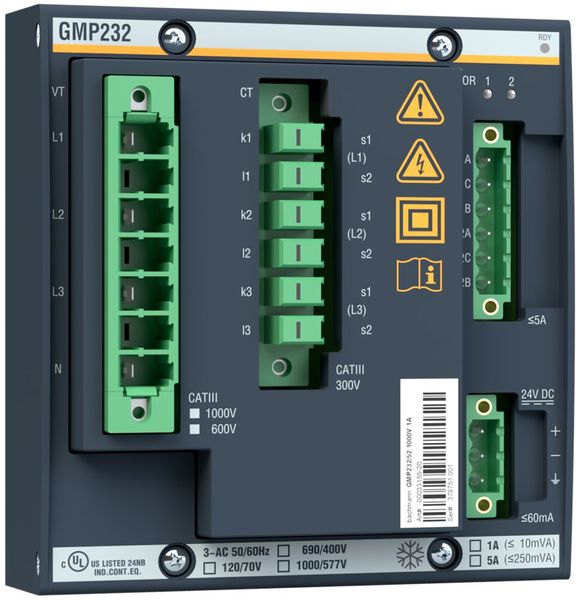 Das verbesserte Netzmessungs- und Netzschutzmodul GMP232/x2 von Bachmann electronic misst besonders genau. Es erfüllt damit auch die strengsten Anforderungen ans Netz. (Bild: Bachmann electronic)