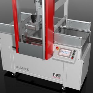 Der energieeffiziente Palettierer Eco-Stack kommt komplett ohne energieintensive – und damit teure – Druckluft aus.