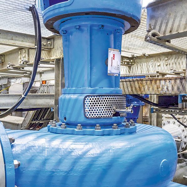 ABB hat den Ability Smart Sensor auch für Pumpen im Angebot, damit diese kontinuierlich überwacht werden können. (2017-frederic meyer-zuerich)