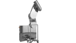 Ein Liftsystem zur Positionierung von Behältern, Fässern oder Beuteln für den Einsatz in Reinräumen.  (Bild: Atec)