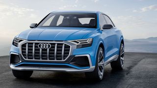Audi gibt mit dem Q8 Concept einen Ausblick auf den im Jahr 2018 erscheinenden Q8 – und eine neue Designrichtung der Marke. (Audi)