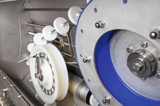 Das neue 2K-Friktionsrad besteht aus einer Edelstahl-Polyurethan-Kombination.(Bild:  Wessjohann)