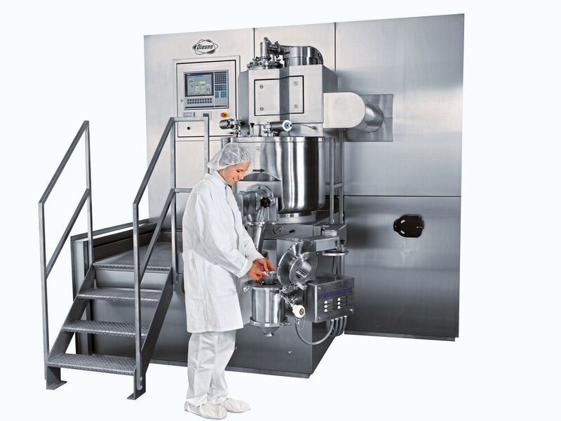 The single-pot processor combines mixing, granulation and vacuum drying. (Diosna)