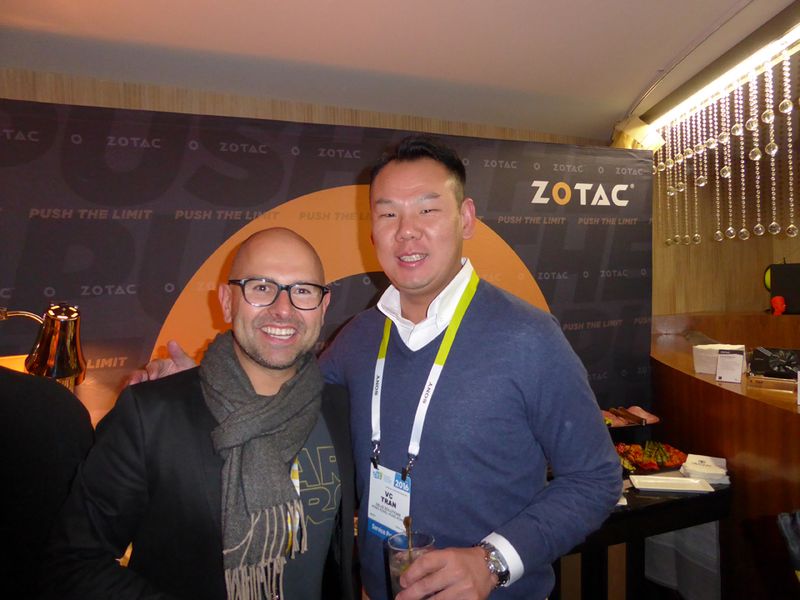 (l.) Maciej Wieczorek, ZOTAC und VC Tran, GELID Solutions (Bild: IT-BUSINESS)