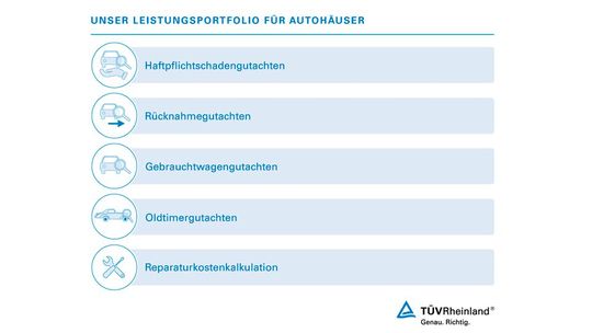Serviceportfolio für Autohäuser(Bild:  TÜV Rheinland)