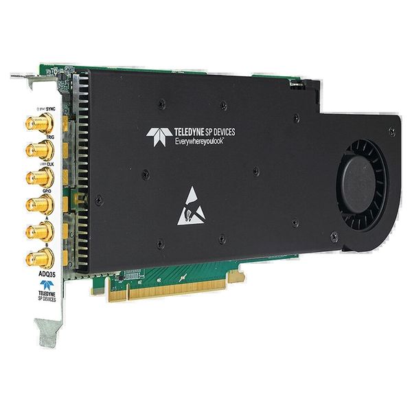 High-Throughput-Digitalisator: Teledynes ADQ35 kombiniert 12 Bit Auflösung mit einem kontinuierlichen Datendurchsatz von 14 GByte/s. (Bild: Teledyne)