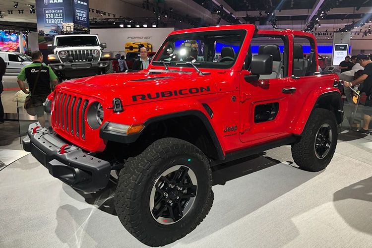 Jeep hat den tiefgreifend überarbeiteten Wrangler im Messegepäck. (Bild: Grundhoff)