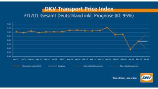 Ab Mitte Juli 2020 kann der neue Transportpreisindex abgerufen werden. (DKV)