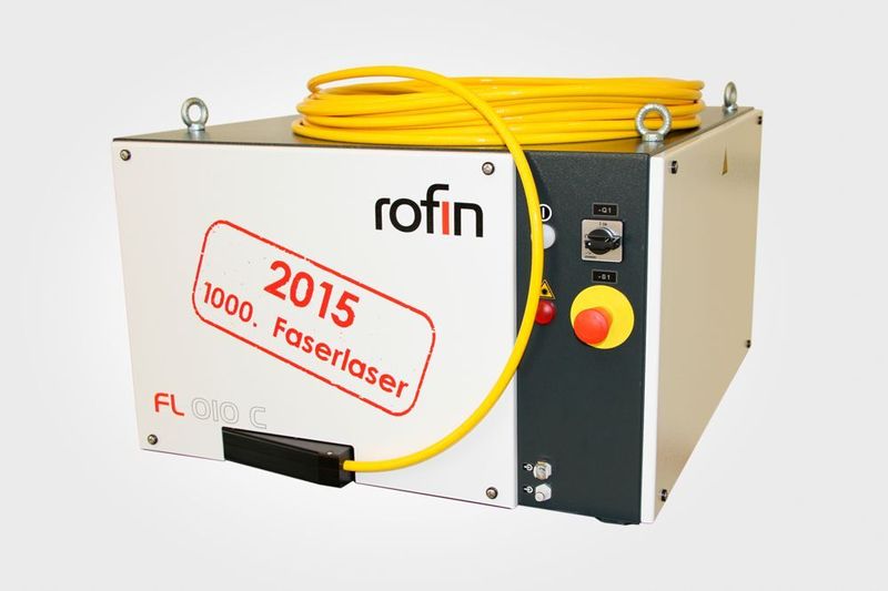 Der Jubiläumslaser, ein Rofin FL 010 C mit 1 kW Ausgangsleistung in der Compact-Version. (Bild: Rofin)