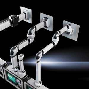 Tragarmsysteme von Rittal sind standardmäßig mit einem automatischen Potenzialausgleich ausgestattet.