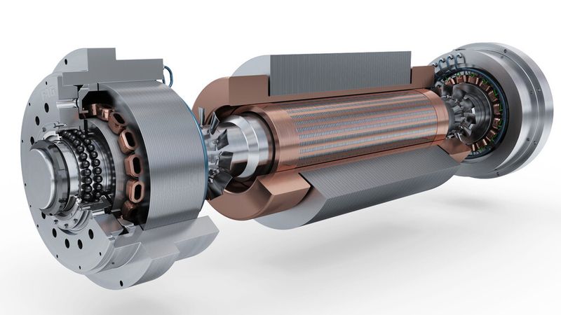 Das FAG Active Magnetic Bearing wird für Wellendurchmesser größer 200 mm angeboten, wo bisherige Systeme mit Wälz-Fanglagern an ihre Grenzen stießen. (Schaeffler)