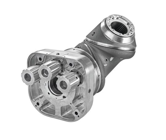 Diese Antriebslösung wurde für die letzten drei Achsen eines Knickarmroboters entwickelt. Sie kann jedoch auch selbständig oder in Verbindung mit einem Portalroboter für komplexe Handlingsaufgaben genutzt werden.(Bild:  SPN Schwaben Präzision)