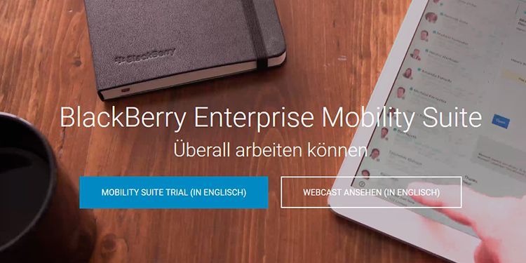 BlackBerry –  Enterprise Mobility Suite Ob On-Premises oder in der Cloud: Mit der BlackBerry Enterprise Mobility Suite lassen sich alle intelligenten Endpunkte im Unternehmen schützen und verwalten. Die BlackBerry Enterprise Mobility Suite bietet konsistente MDM-Richtlinien und Kontrollfunktionen für alle gängigen Plattformen (iOS, Android, Android for Enterprise, Windows, macOS, BlackBerry und Samsung Knox) und Eigentumsmodelle. Mit der BlackBerry Enterprise Mobility Suite können wichtige Workflows und Geschäftsprozesse ebenso mobilisiert werden, wie Apps bis hin zu Microsoft Office 365. Die BlackBerry Enterprise Mobility Suite bringt bereits Apps für bessere Kollaboration und mehr Produktivität mit, unterstützt aber auch alle intern und extern entwickelten Apps. Zur Produktseite des Herstellers  (Bild: BlackBerry)
