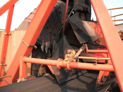 Einsatz der elektromechanischen Hubzylinder T-Serie zur Verteilung des Schüttguts auf der Halde (Bild: Tsubaki)