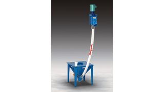 Die flexible Förderspirale Modell 1450 von Flexicon kann verschiedenste Materialien von großen Pellets bis hin zu feinstem Submikron-Pulver ohne Trennung der Mischungen fördern. (Bild: Flexicon)