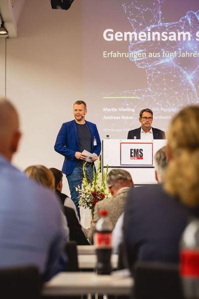 Impressionen vom 24. Würzburger EMS-Tag: Im Mittelpunkt standen aktuelle Branchenthemen, praxisnahe Impulse und insbesondere der persönliche Austausch innerhalb der EMS-Community. (Bild: Stefan Bausewein)