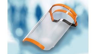 Gesichtsmasken: igus produziert am Standort Köln Kopfbänder für sogenannte Face Shields, die im 3D-Druck hergestellt werden. Durch das Spritzguss-Verfahren können über 10.000 Teile pro Woche hergestellt werden. (igus)