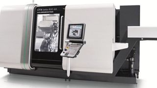 Die CTX beta 800 4A bietet zwei Revolver in Kombination mit einem integrierten Querhub der Gegenspindel-Reitstockkombination für maximale Flexibilität.  (Bild: DMG)