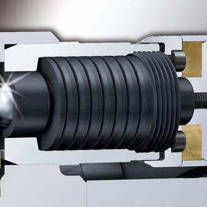 Bei der Schwerlastsicherheitskupplung hat R+W hydraulische und mechanische Komponenten intelligent verknüpft. 