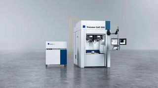 Highlight Nummer 1: Die Trumpf-Dual-Optik (Dual-PFO) macht die Fertigung von Elektromotoren produktiver, denn sie schweißt und misst dabei parallel die Bauteillage, was andere PFO-Systeme nicht können, betont Trumpf. (Bild: Trumpf)