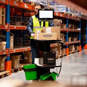 Mobile Etikettendrucker-Arbeitsstation(Bild:  Brother International GmbH)