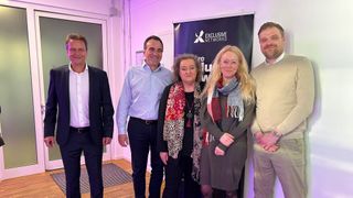 Das Exclusive-Networks-Team mit (v. l.) Andy Hahner, Marcus Adä, Diana Braun, Christine Röder und Thomas Henk blickt zuversichtlich auf das Jahr 2025.  (Bild: Vogel IT-Medien)