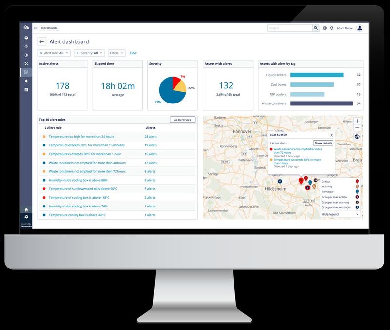 Web-basiert: Die Plattform wurde speziell dafür entwickelt, Millionen von Trackern skalierbar und intuitiv zu verwalten.