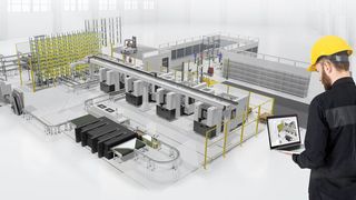 The future of manufacturing will be determined by demonstrable productivity gains - with more digitalization, networked data streams and simulation-based decisions. (Image:Visual Components)