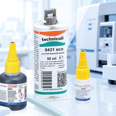Klebstofflösungen für unterschiedliche Anforderungen in der Medizintechnik: technicoll 9431 eco für präzise ABS-Verklebungen sowie zwei ausgewählte Vibra-TITE® Cyanacrylatklebstoffe mit produktbezogenen Nachweisen nach ISO 10993 (RUDERER KLEBETECHNIK GmbH)