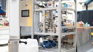 Die Hykapro-Versuchsanlage zur kavitationsbasierten Mikroschadstoffentfernung. (Bild: Tobias Ritz)