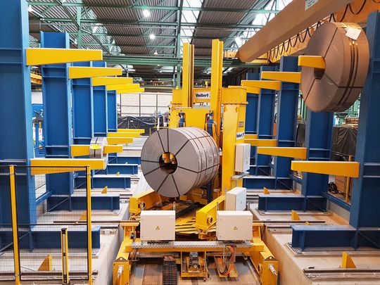 Als Spezialist für schwere Lasten und Großbauteile entwickelt die Vollert Heavy Duty Solutions GmbH schlüsselfertige Intralogistikkonzepte für verschiedenste Industriebereiche.(Bild:  Vollert HDS)