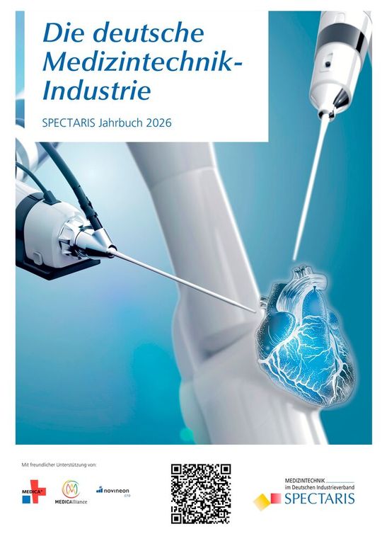 Im aktuellen Spectaris-Jahrbuch finden Leser u. a. Marktberichte zu Medtech-Märkten, etwa in China oder den USA.(Bild:  Spectaris)