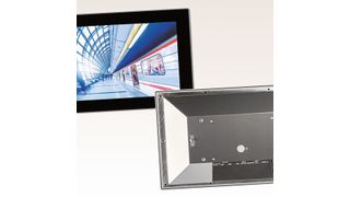 Die TFT-Komplettsysteme im gefrästen Aluminiumfrontrahmen und Edelstahl-Chassis bieten auf der Frontseite IP65. (Distec)