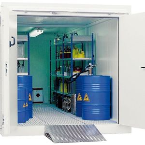 Bild 2: Mobiler Brandschutzmodulcontainer, ausgerüstet mit einer Lüftungsanlage für 5-fachen Luftwechsel pro Stunde mit Atex-Bescheinigung.