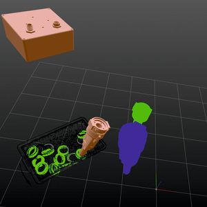 Ausschnitt einer animierten Bin-Picking-Lösung.(Bild:  HD Vision Systems)