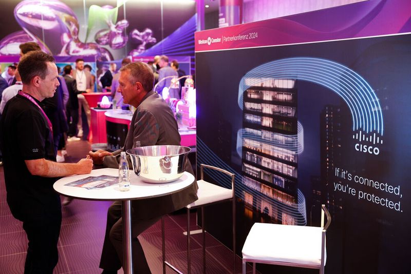 Cisco war auch mit einem Stand vertreten.  (Bild: Westcon Comstor)