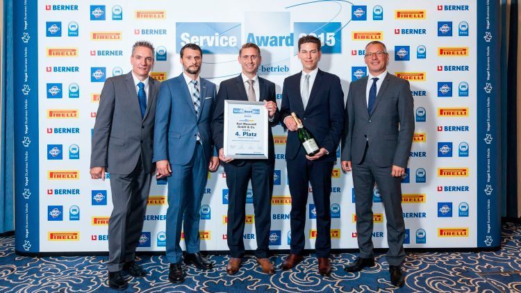 Auf Platz vier des Service Awards 2015 in der Kategorie Nfz: das Serviceteam von Karl Mossandl GmbH Dingolfing. (Bild: Stefan Bausewein)